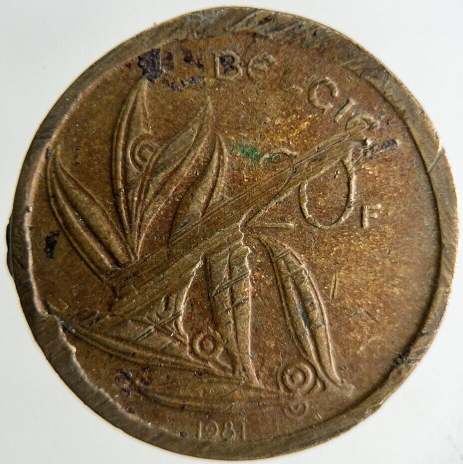 1981 Belgium 20 Franc Coin | Collectable Grade