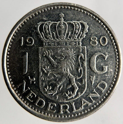 1980 Netherlands 1 Gulden Coin | Fine Collectable Grade