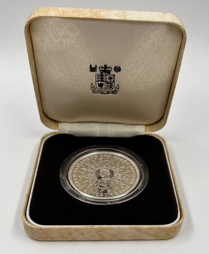 1980 Queen Mother 80th Birthday Proof 1oz Silver Coin | Comes In Capsule a90430