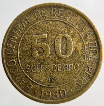 1980 Peru 50 Soles Coin | Fine Collectable Grade