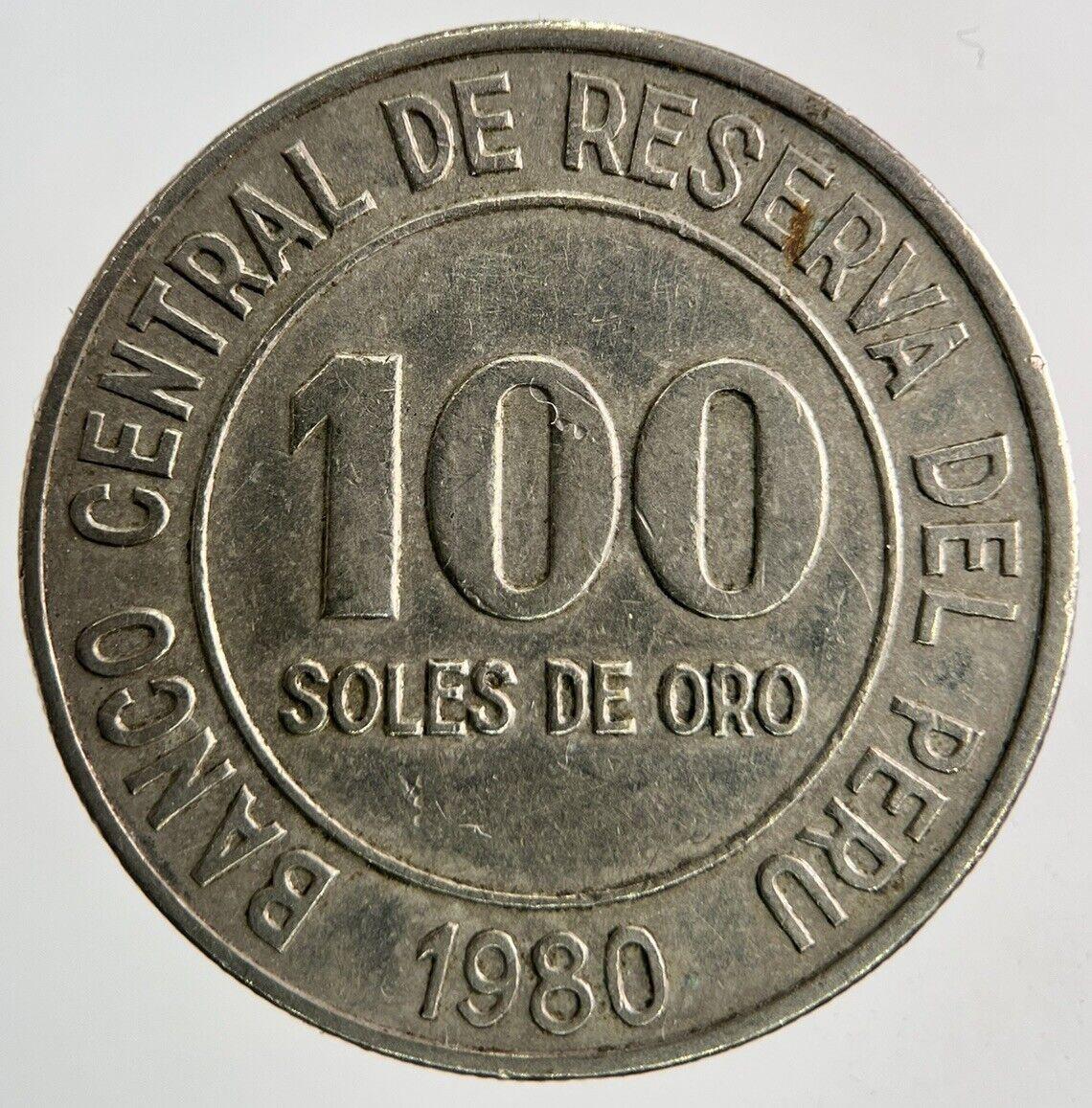 1980 Peru 100 Soles Coin | Very High Grade