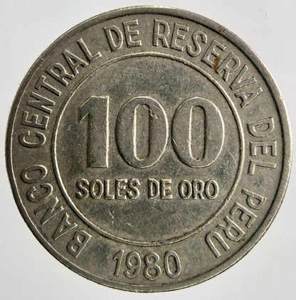1980 Peru 100 Soles Coin | Very High Grade