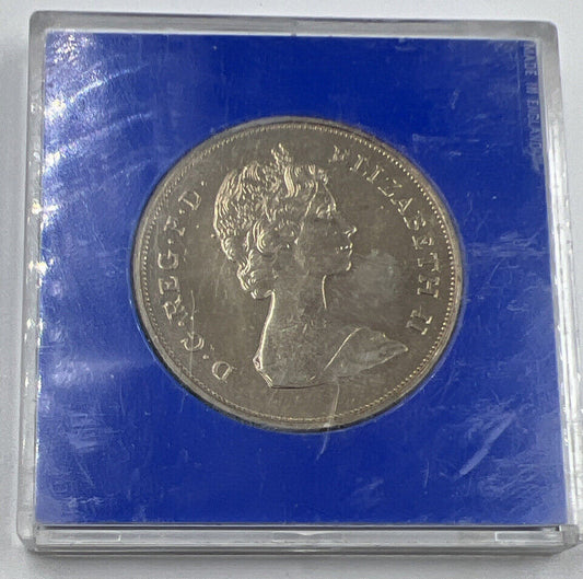 1981 Diana & Charles Crown Coin in Case | Collectable Grade | a90379
