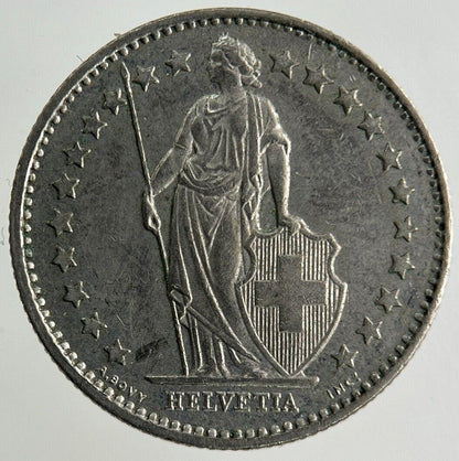 1980 Switzerland Swiss 1/2 Half Franc Coin | Fine Collectable Grade