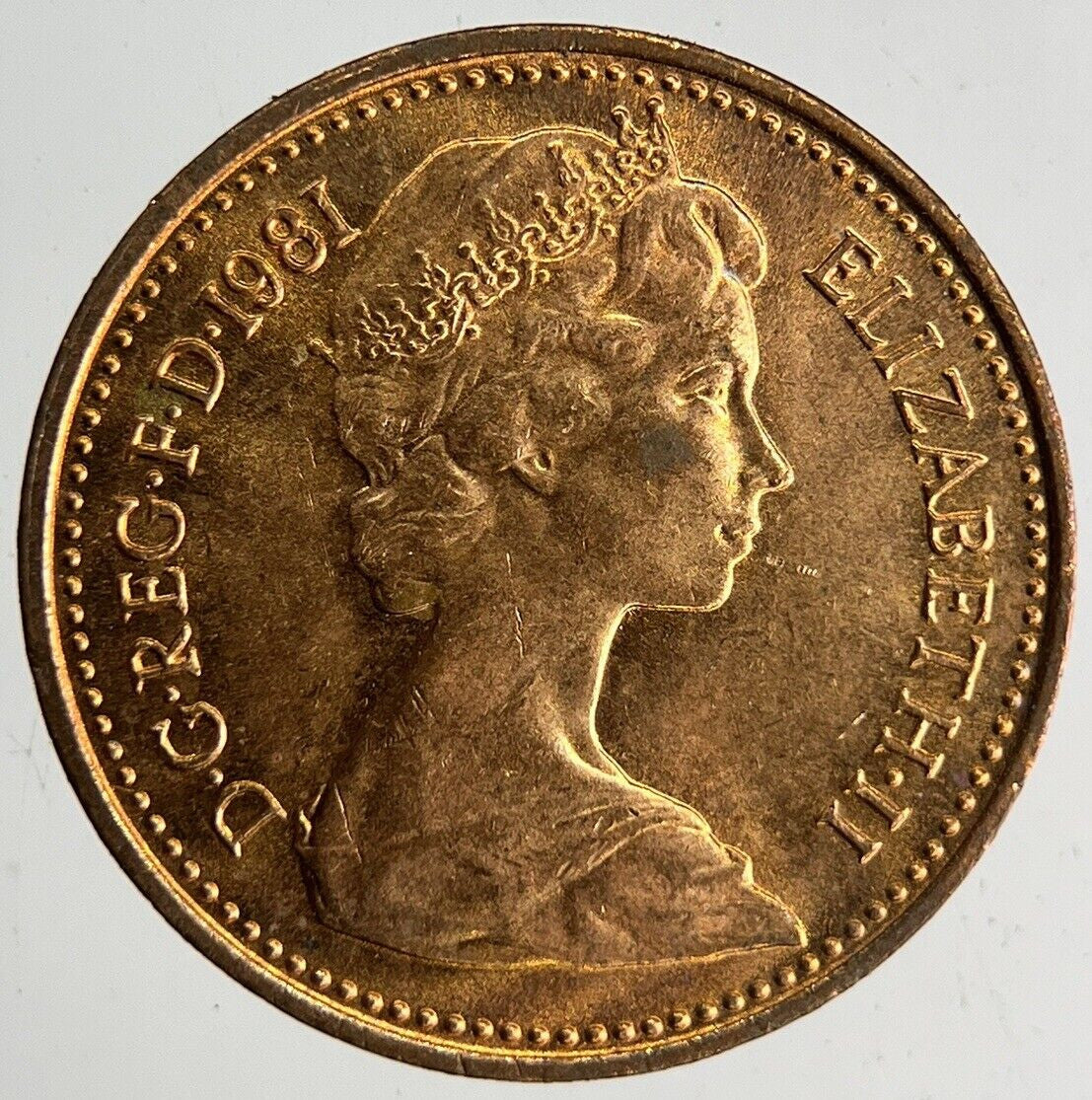 1981 Elizabeth II 2nd New Half-Penny Coin | Very Fine Grade