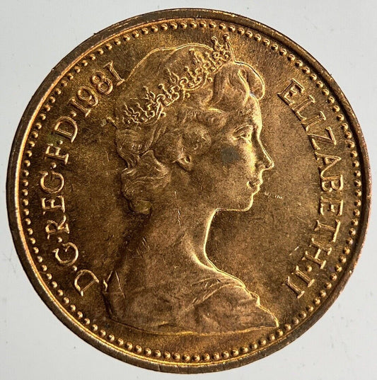 1981 Elizabeth II 2nd New Half-Penny Coin | Very Fine Grade