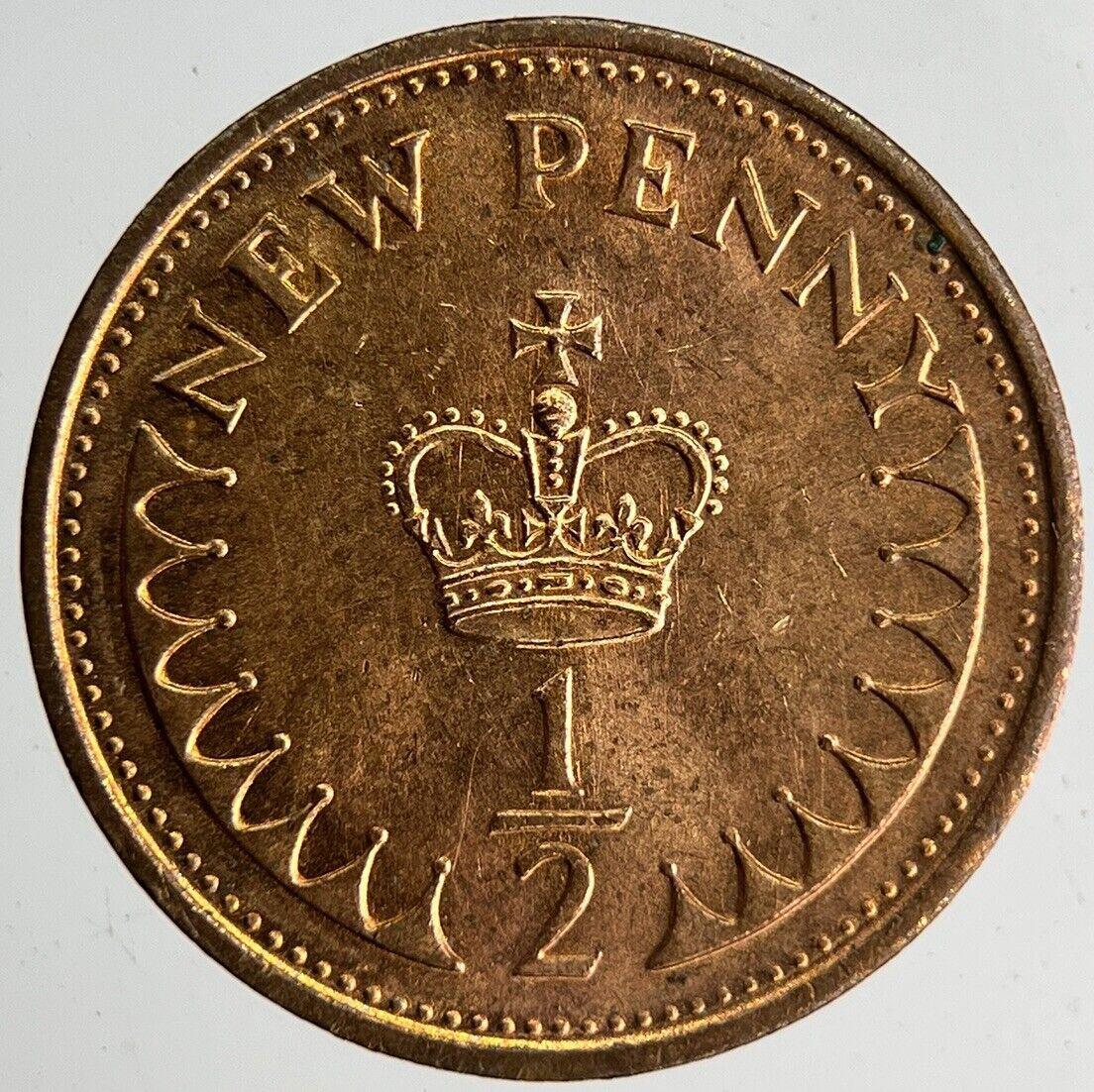 1981 Elizabeth II 2nd New Half-Penny Coin | Very Fine Grade