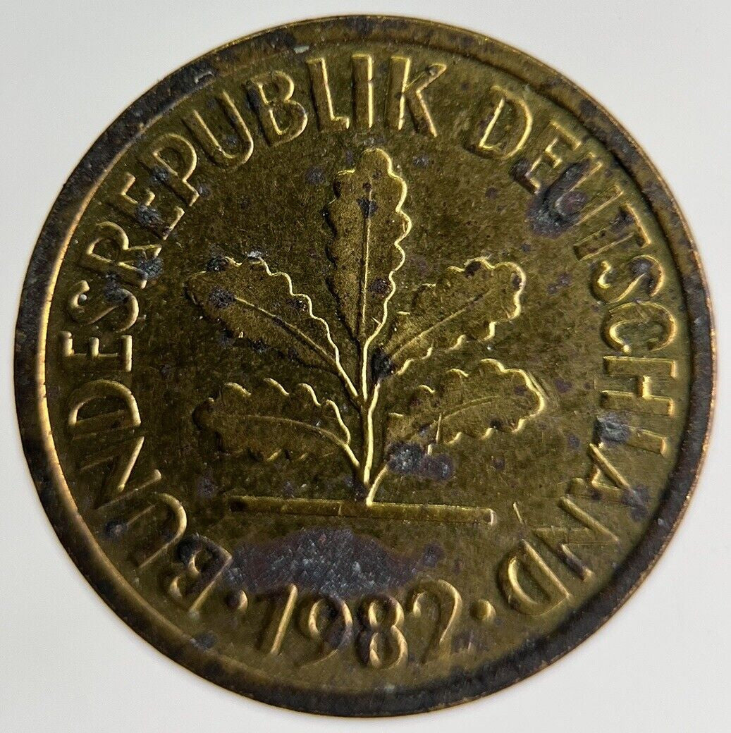 1982 Germany 5 Pfennig Coin | Fine Collectable Grade