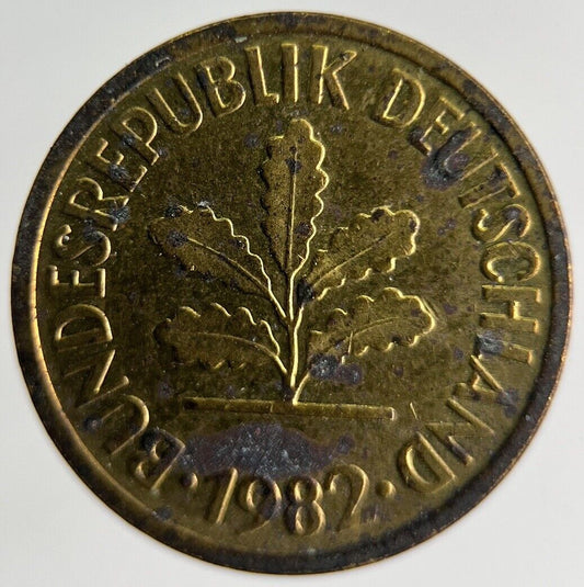 1982 Germany 5 Pfennig Coin | Fine Collectable Grade
