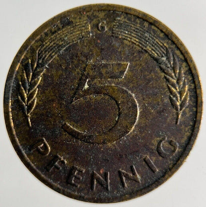 1982 Germany 5 Pfennig Coin | Fine Collectable Grade