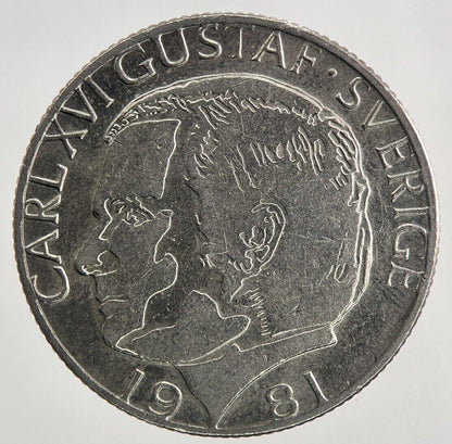 1981 Sweden 1 Krona Coin | Very High Grade