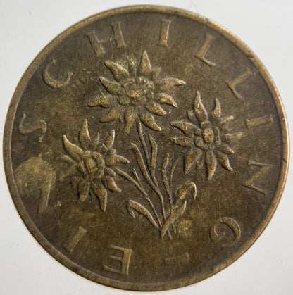 1982 Austria 1 One Shilling Schilling Coin | Collectable Grade | a7622