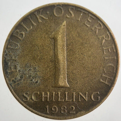 1982 Austria 1 One Shilling Schilling Coin | Collectable Grade | a7622