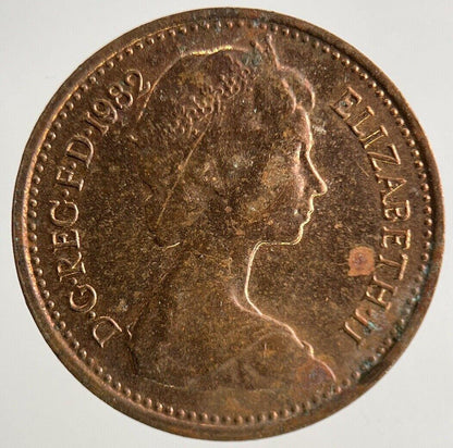 1982 Elizabeth II 2nd New 1/2 Half-Penny Coin | Fine Collectable Grade