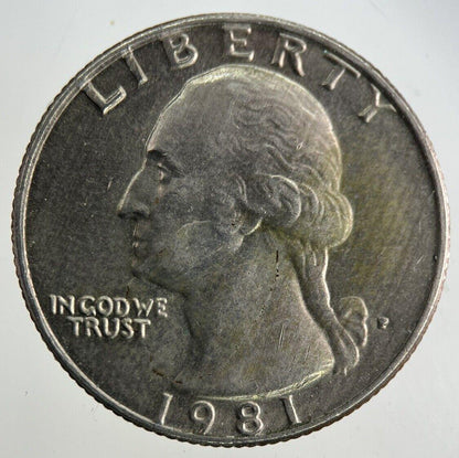 1981 US USA Quarter Dollar Coin | Fine Collectable Grade