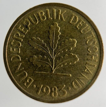 1983 Germany 5 Pfennig Coin | Fine Collectable Grade