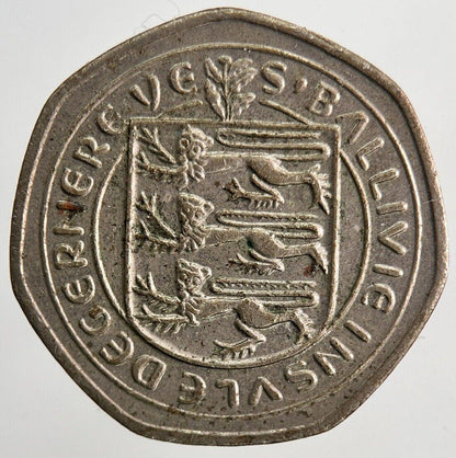 1983 Guernsey 20p Twenty Pence Coin | Fine Collectable Grade | a6567