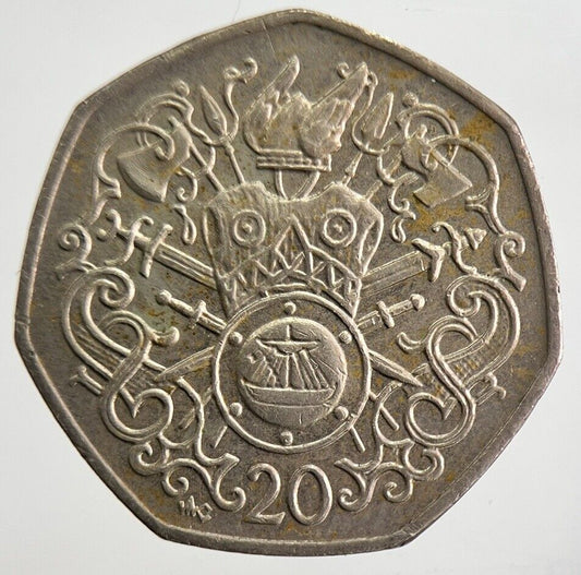 1982 Isle of Man 20p Coin | Fine Collectable Grade | a4789