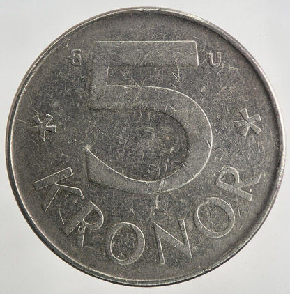1982 Sweden 5 Kronor Coin | Very High Grade