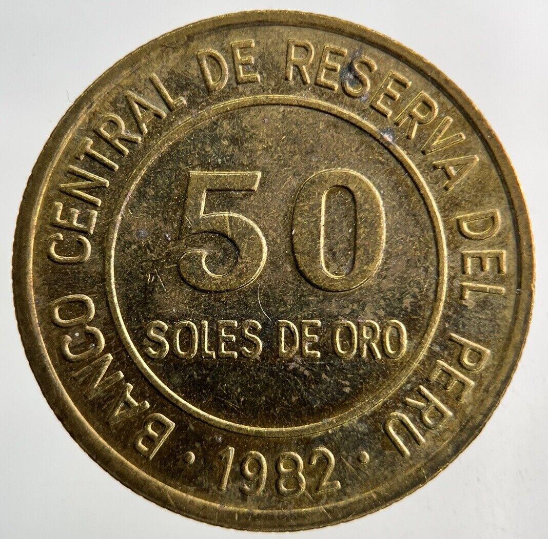 1982 Peru 50 Soles Coin | Fine Collectable Grade