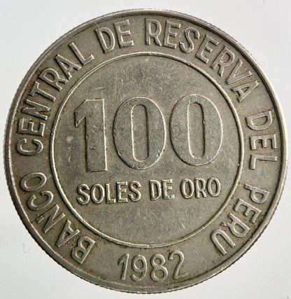 1982 Peru 100 Soles Coin | Very High Grade