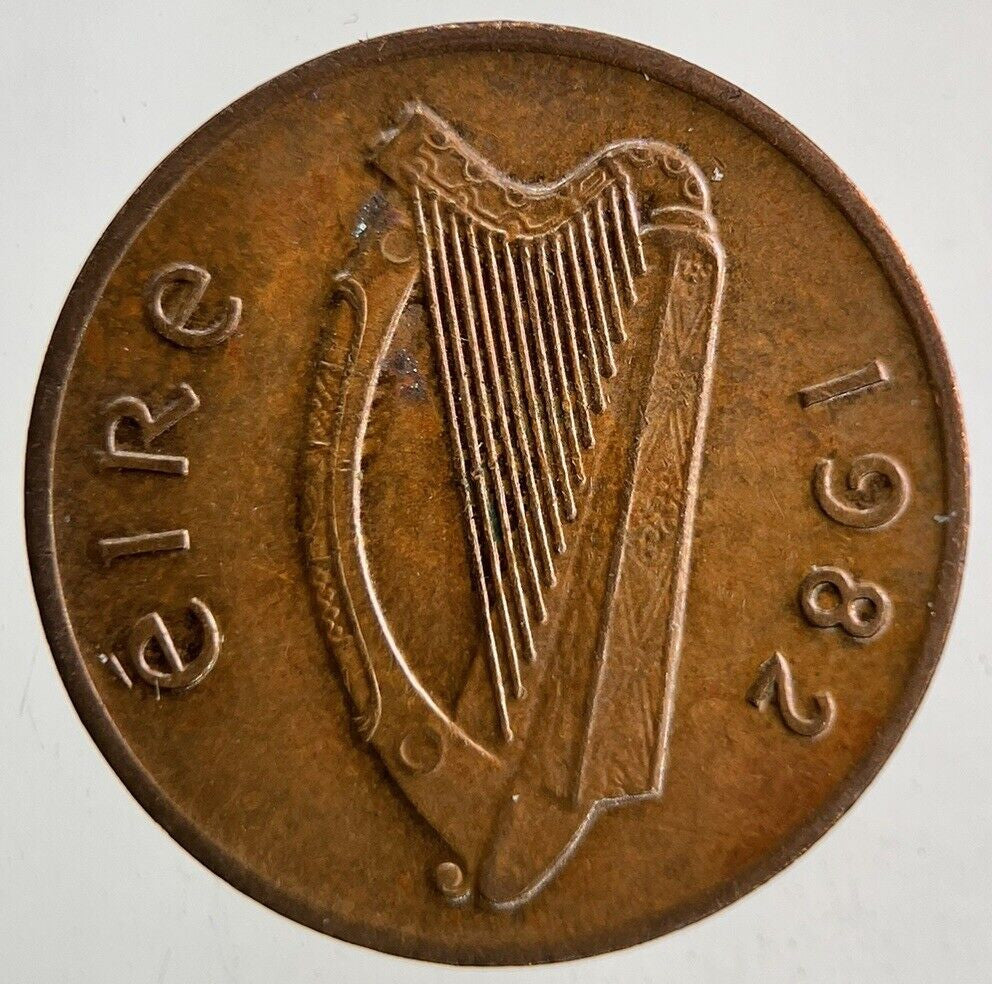 1982 Irish 1p One-Pence Coin | Fine Collectable Grade