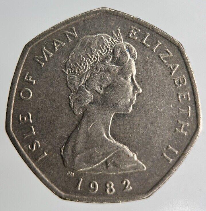 1982 Isle Of Man 20p Twenty 20 Pence Coin | Fine Collectable Grade