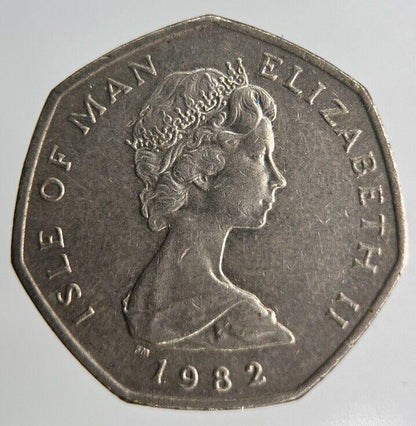 1982 Isle Of Man 20p Twenty 20 Pence Coin | Fine Collectable Grade