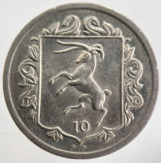1984 Isle of Man 10p Coin | Very High Grade | a4800