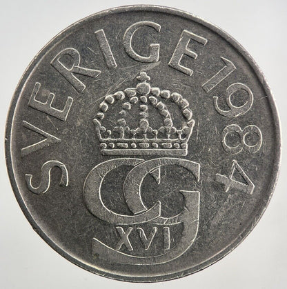 1984 Sweden 5 Kronor Coin | Very High Grade
