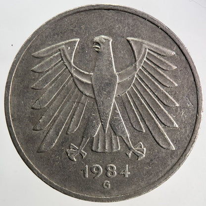 1984 Germany 5 Mark Coin | Fine Collectable Grade