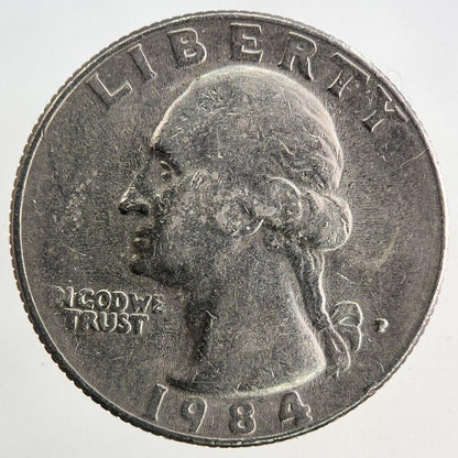 1984 US USA Quarter Dollar Coin | Fine Collectable Grade