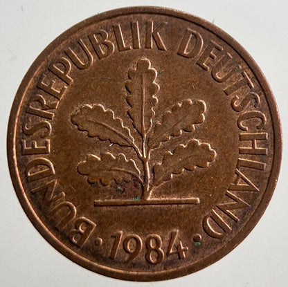 1984 Germany 2 Pfennig Coin | Very High Grade | a4951