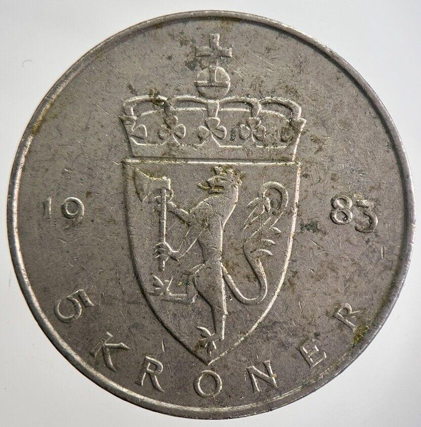 1983 Norway 5 Kroner Coin | Collectable Grade | a7015