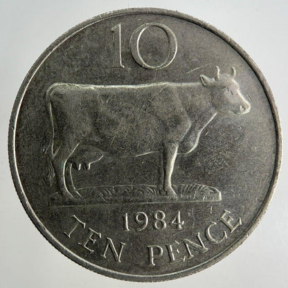 1984 Guernsey 10p Ten-Pence Coin | Fine Collectable Grade