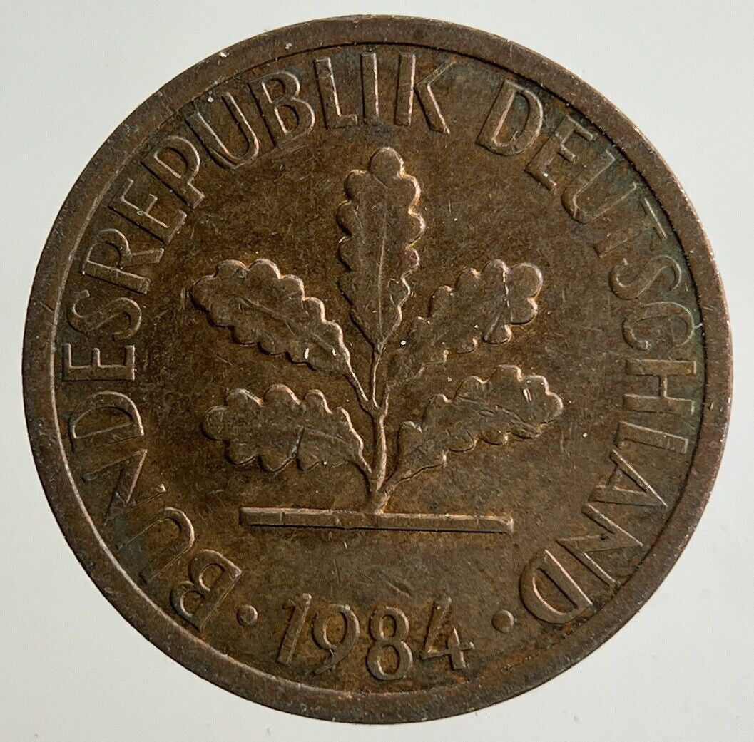 1984 Germany 1 Pfennig Coin | Fine Collectable Grade