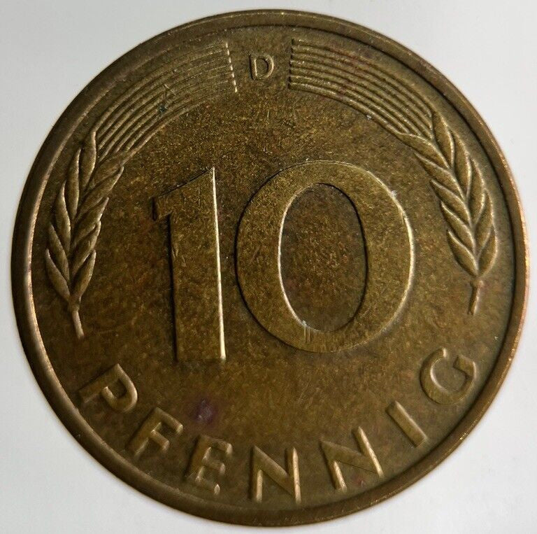1985 Germany 10 Pfennig Coin | Fine Collectable Grade