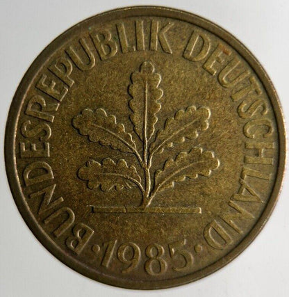 1985 Germany 10 Pfennig Coin | Fine Collectable Grade