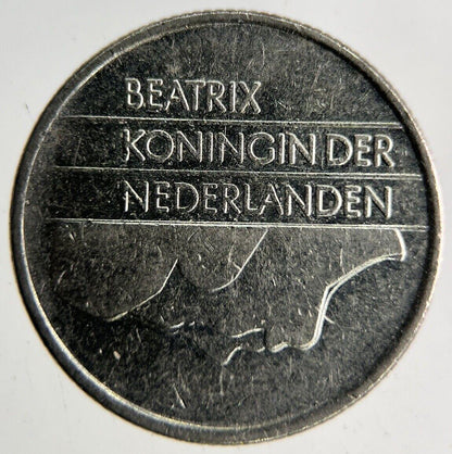 1985 Netherlands 25 Cents Coin | Fine Collectable Grade