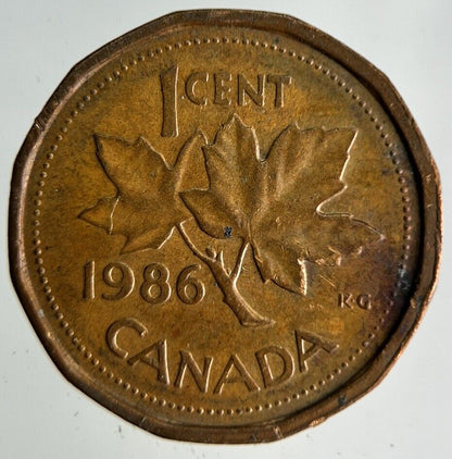1986 Canada 1 One Cent Coin | Fine Collectable Grade