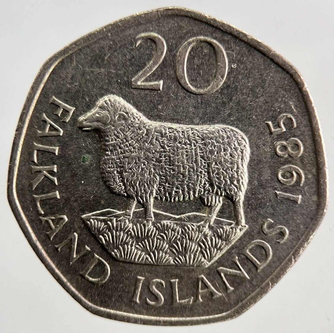 1985 Falkland Islands 20p Twenty-Pence Coin | Fine Collectable Grade