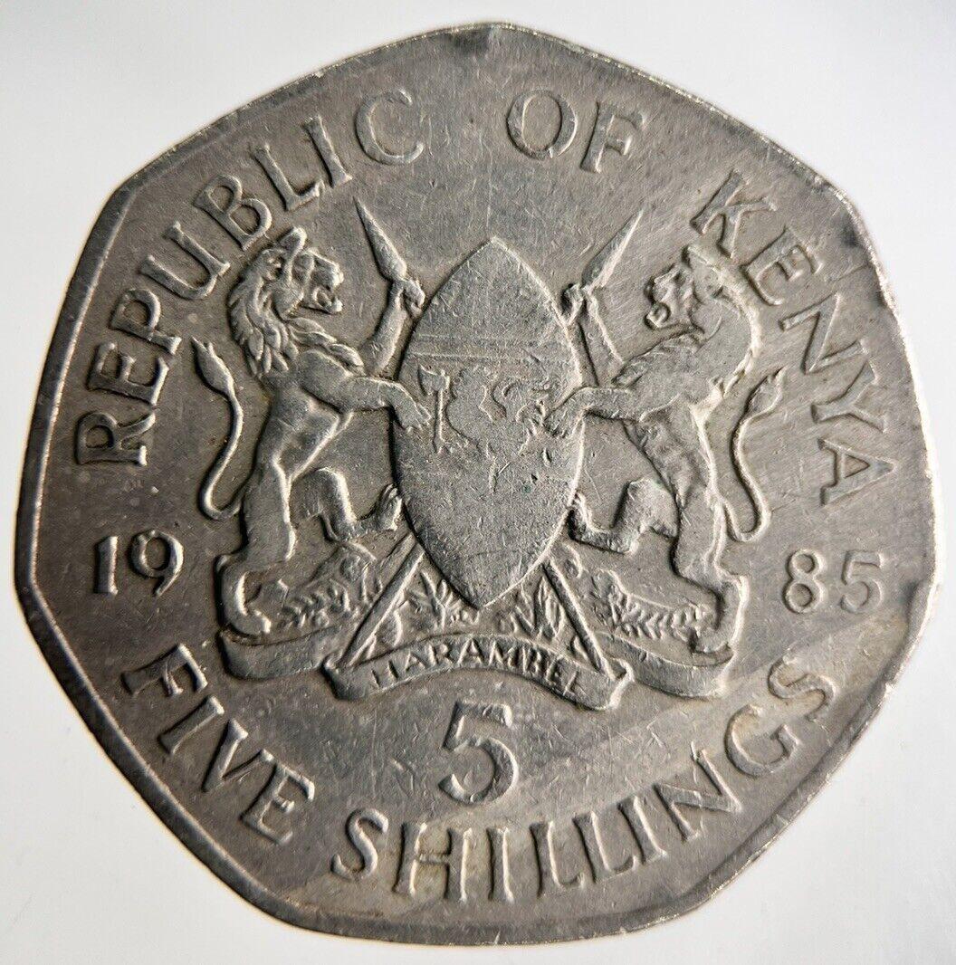 1985 Africa Kenya 5 Shillings Coin | Fine Collectable Grade