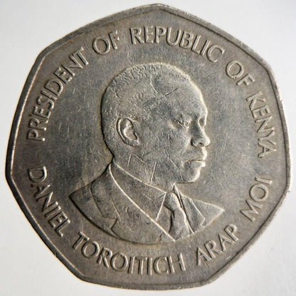 1985 Africa Kenya 5 Shillings Coin | Fine Collectable Grade