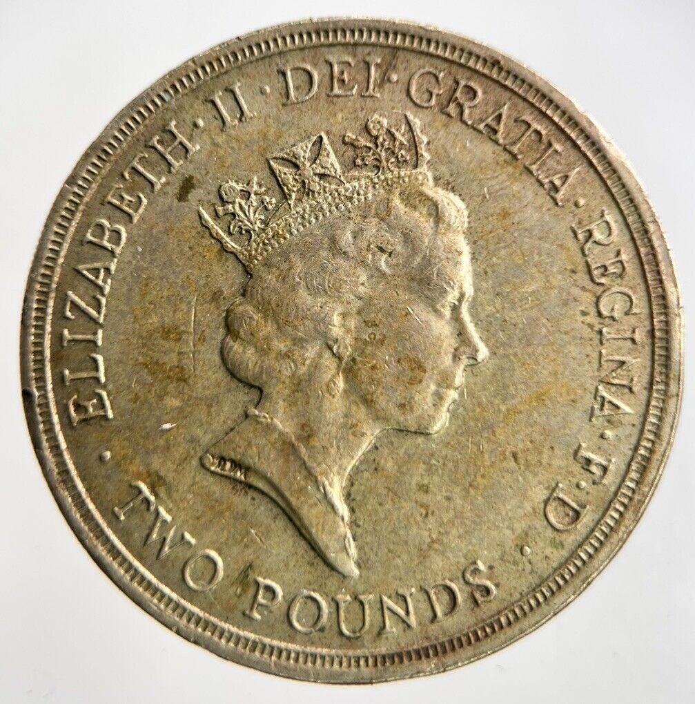 1986 Elizabeth II 2nd £2 Two Pound Coin | Fine Collectable Grade