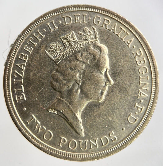 1986 Elizabeth II 2nd £2 Two Pound Coin | Fine Collectable Grade