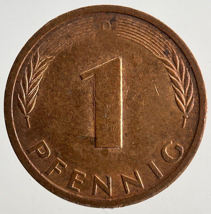 1986 Germany 1 Pfennig Coin | Very High Grade