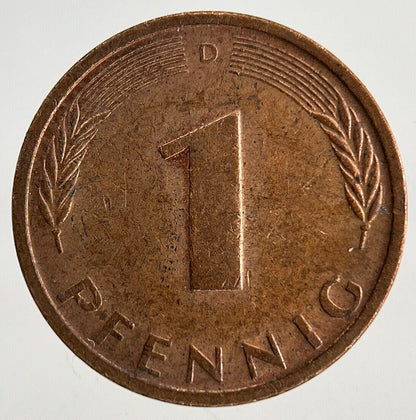 1986 Germany 1 Pfennig Coin | Very High Grade