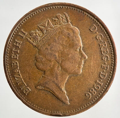 1986 Elizabeth II 2nd 2p Two-Pence Coin | Fine Collectable Grade