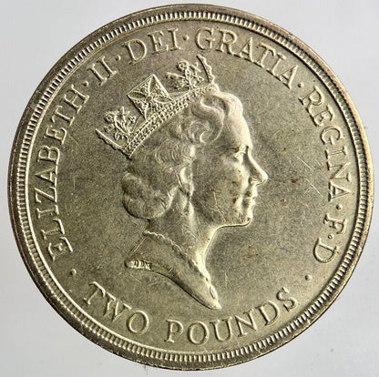 1986 Elizabeth II 2nd £2 Two Pound Coin | Fine Collectable Grade