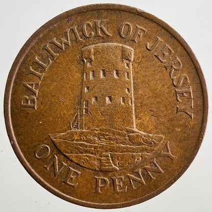 1985 Jersey 1p 1 One Penny Coin | Very High Grade | a4997